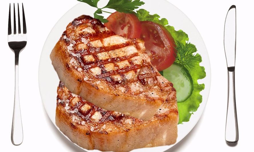Рецепт свиной стейк с пряными травами