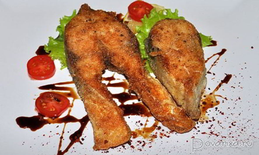 Рецепт жареные стейки толстолобика