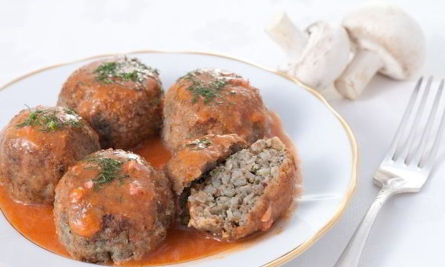 Рецепт гречневые тефтели с грибами в соусе