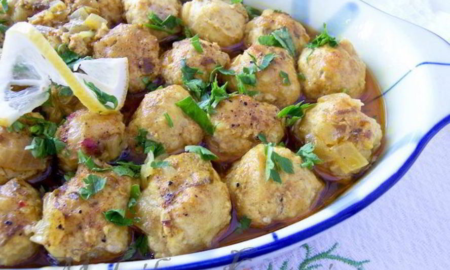 Рецепт куриные тефтели в пряном лимонном соусе