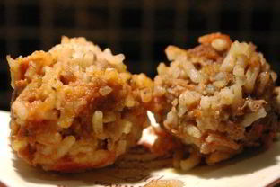 Мясные тефтели-ежики