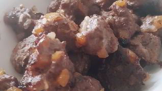 Мясные тефтели с курагой