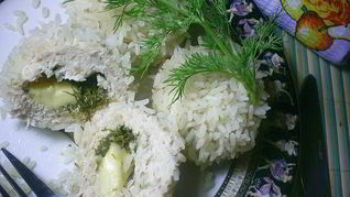 Нежнейшие паровые куриные тефтели с начинкой Ежики