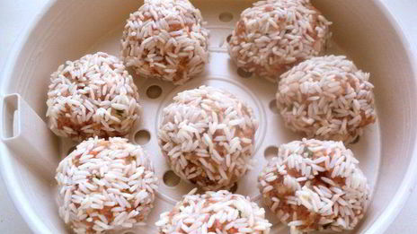 паровые тефтели хризантемы