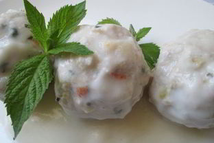 Тефтели индюшачьи с овощами и мятой