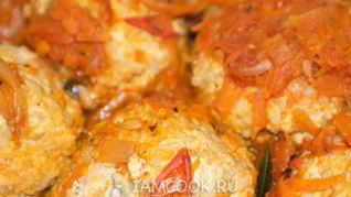 Тефтели из индейки с рисом