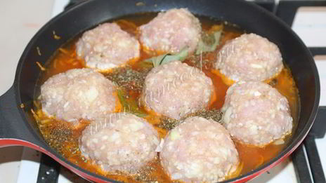 тефтели из индейки с рисом