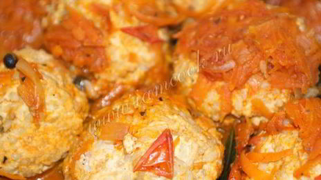 тефтели из индейки с рисом