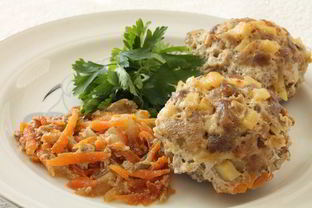 Тефтели из рубленого мяса с картофелем