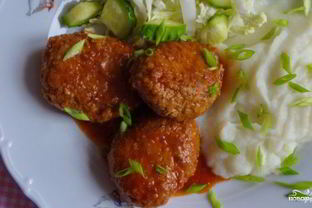 Тефтели из свинины с рисом