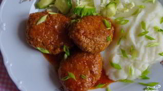 Тефтели из свинины с рисом