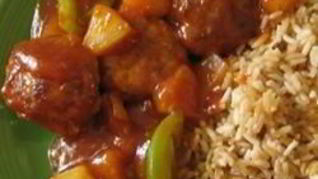 Тефтели из свиного фарша с кисло-сладким соусом