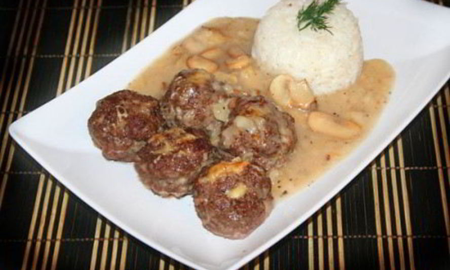 Рецепт тефтели российские с грибами и гарниром