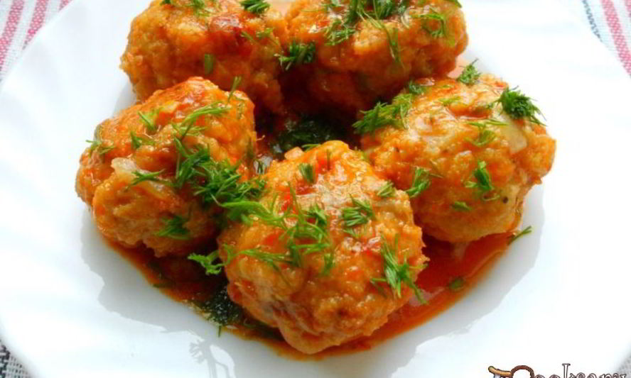 Рецепт тефтели рыбные в томатном соусе