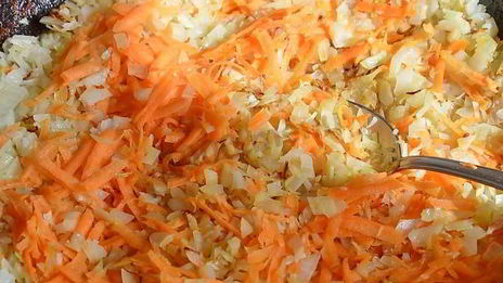 тефтели с капустой и рисом