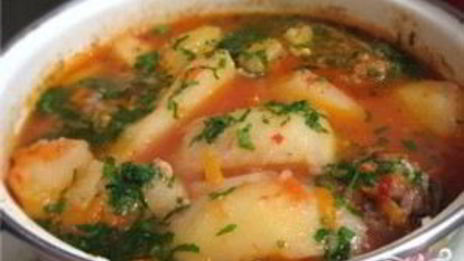 тефтели с картошкой