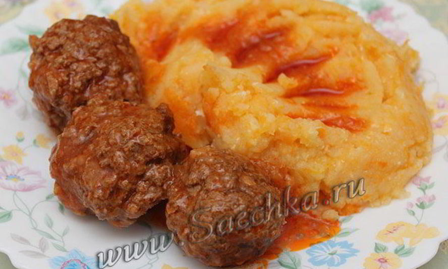 Рецепт тефтели с подливкой семь веселых нот