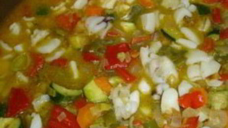 тефтели, тушенные с овощами