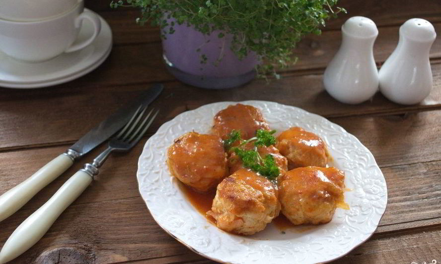 Рецепт тефтели в томатном соусе со сметаной