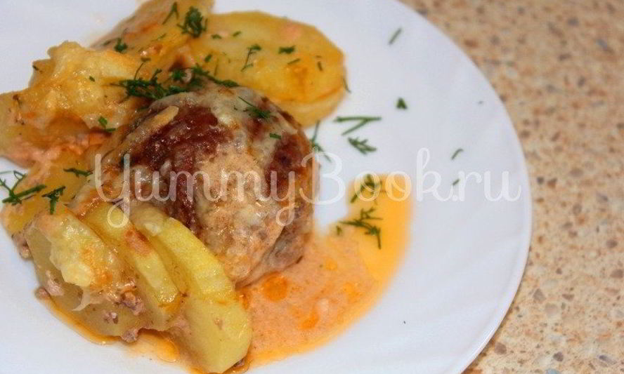 Рецепт тефтели запеченные с картофелем