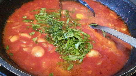 тефтели, запеченные с моцареллой