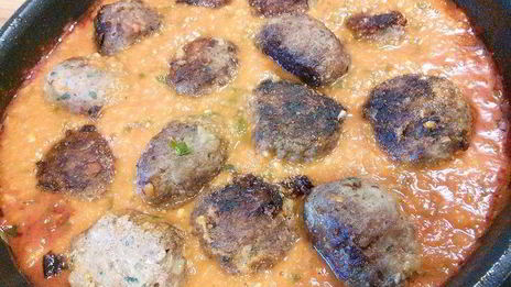 тефтели, запеченные с моцареллой