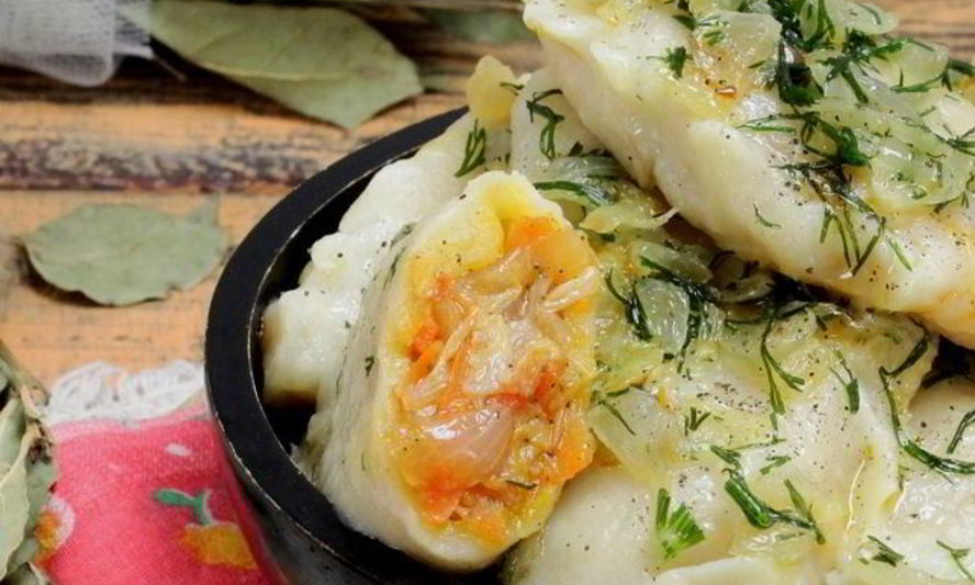 Рецепт постные вареники с капустой