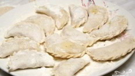 постные вареники с капустой