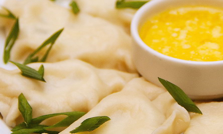 Рецепт соленые вареники с творогом и зеленью