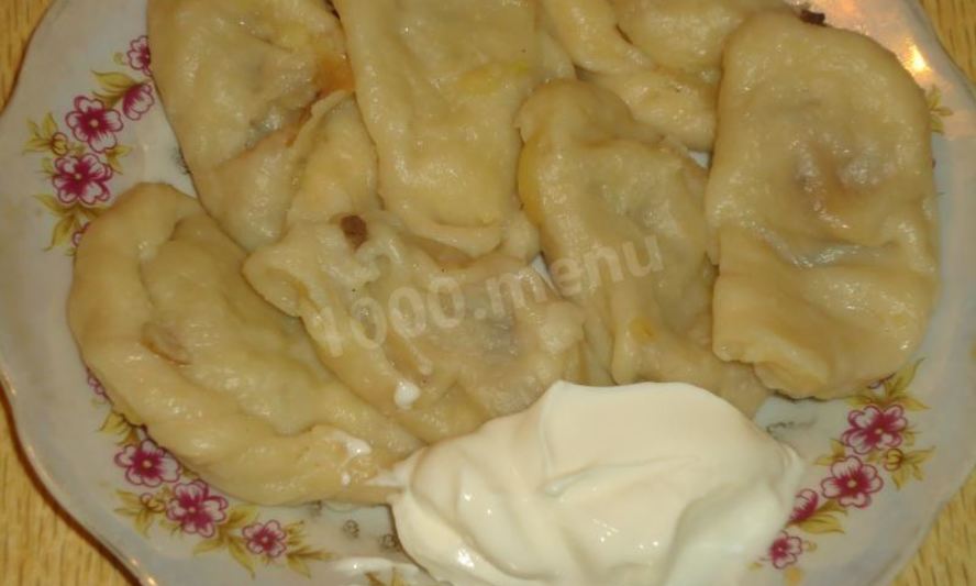 Рецепт вареники картофельные с грибами