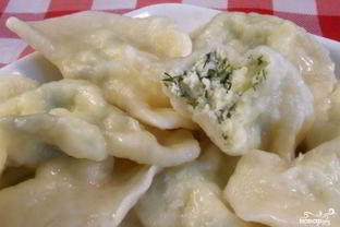 Вареники на кефире с творогом