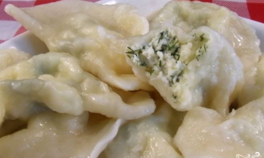 Рецепт вареники на кефире с творогом