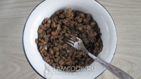 вареники с чечевицей и грибами