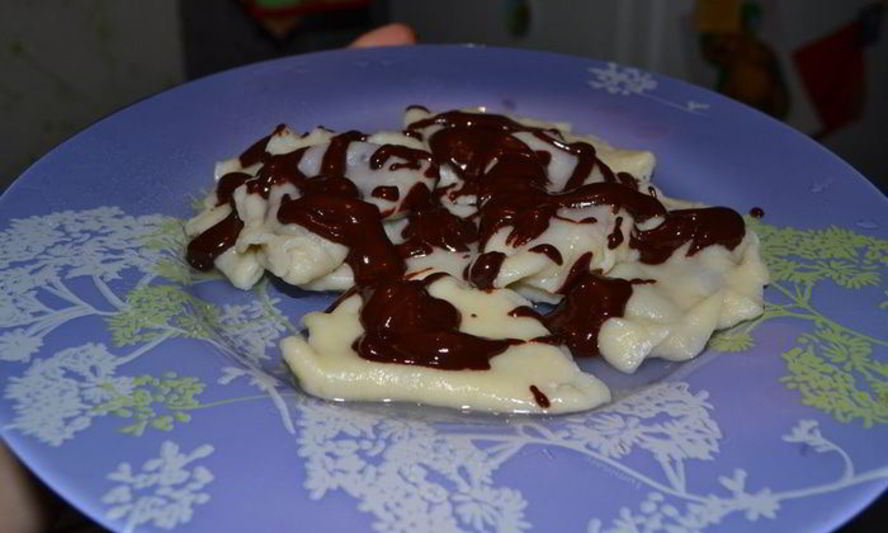 Рецепт вареники с черникой и шоколадом