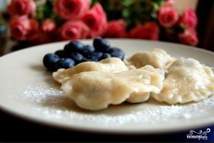 Вареники с голубикой