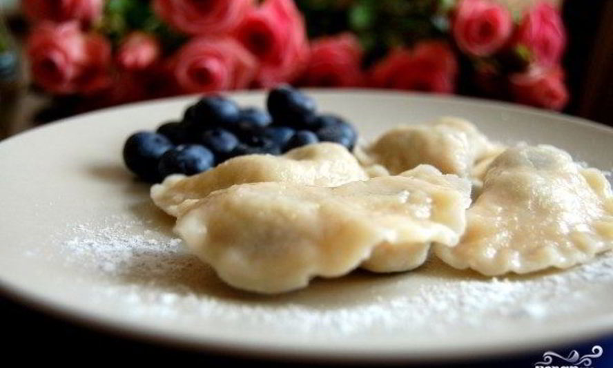 Рецепт вареники с голубикой