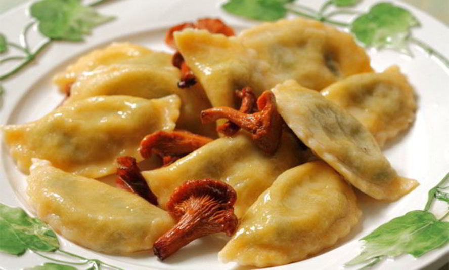Рецепт вареники с капустой и грибами