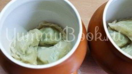 вареники с картофелем в горшочках