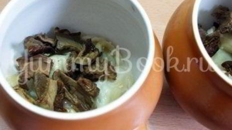 вареники с картофелем в горшочках