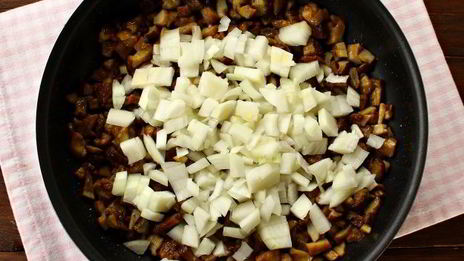 вареники с картошкой и лесными грибами