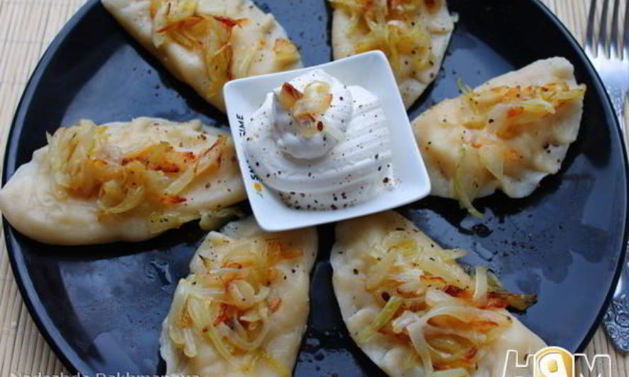 Рецепт вареники с картошкой и жаренным луком