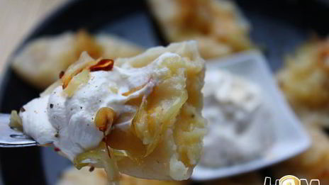 вареники с картошкой и жаренным луком