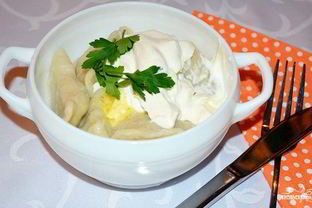 Вареники с курицей