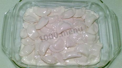 вареники с медовой сметаной