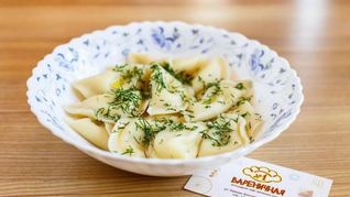 Вареники с соленым творогом