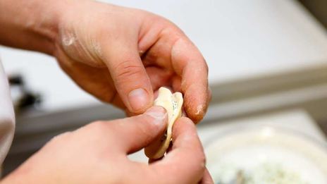 вареники с соленым творогом