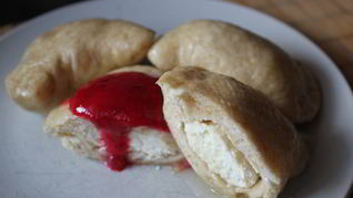 Вареники с творогом на пару