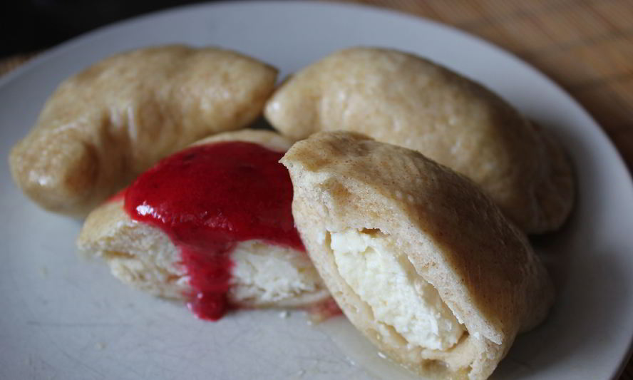 Рецепт вареники с творогом на пару