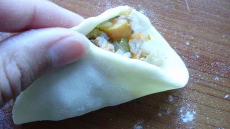 вкусные вареники с гречкой и овощами