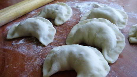 вкусные вареники с гречкой и овощами